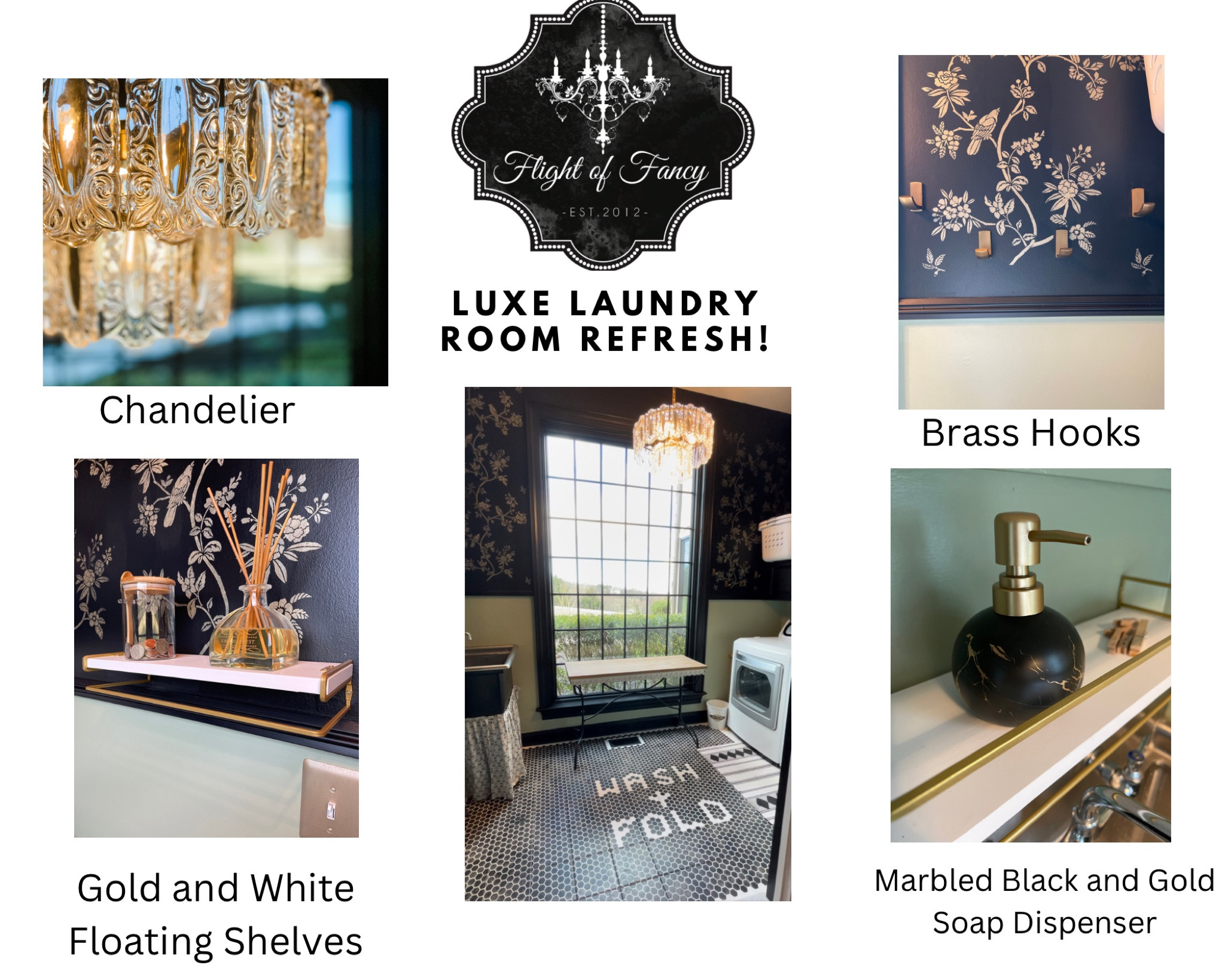 Refreshed my laundry room using paint and some new accessories to give it a luxe vintage chic feel! Loving my new Amazon accessories to elevate this space. Vintage-inspired chandelier, floating shelves, brass hooks and new soap dispenser add a modern vibe to this utilitarian room. Laundry just got better!
#laundryroom #laundryroommakeover

#LTKunder100 #LTKhome #LTKstyletip