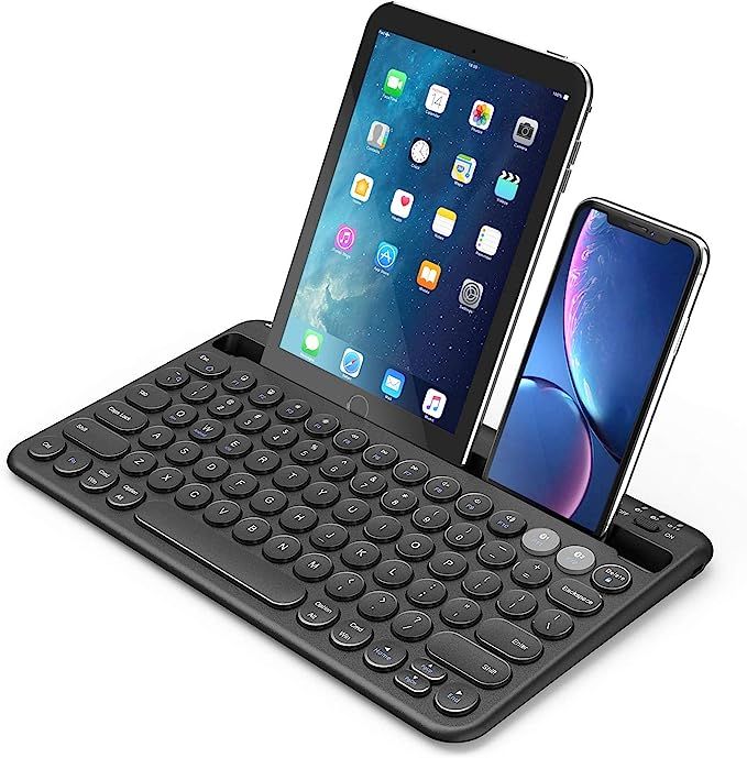 Multi-device Bluetooth keyboard, Jelly Comb Rechargeable Wireless Bluetooth Keyboard Switch to 2 ... | Amazon (US)