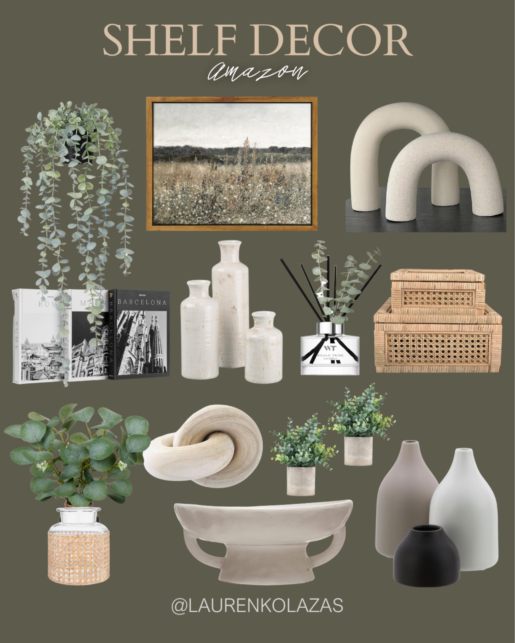 Redecorate your shelf with these minimalist decor pieces from Amazon: paintings, faux plants, bowl decor, vases, and more! #livingroomessential #summerrefresh #decorinspo #modernhome

#LTKSeasonal #LTKStyleTip #LTKHome