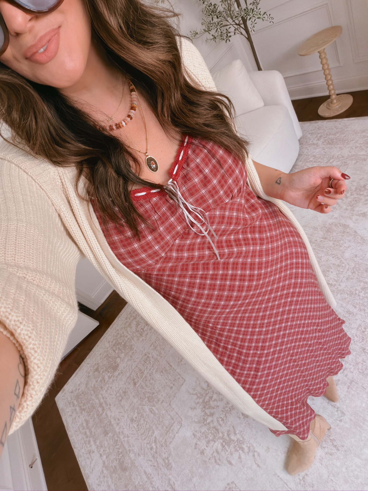 wearing an XL in everything 

 #LTKSeasonal #LTKMidsize