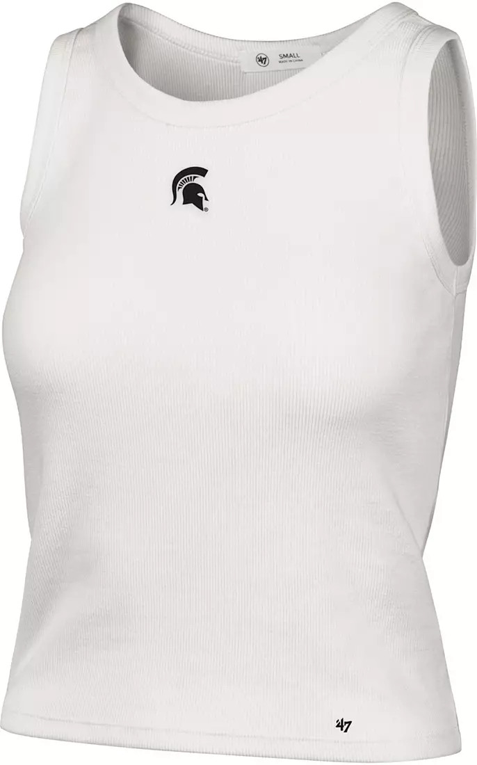 '47 Women's Michigan State Spartans Sandstone Micro Baby Tank Top | DICK'S Sporting Goods