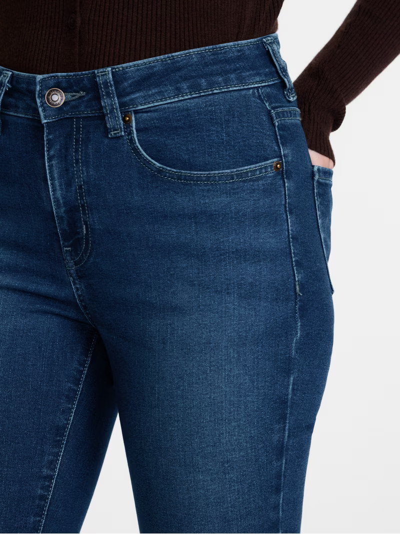 Scenario Women's Mid Rise Bootcut Jeans, Short, Regular, and Tall Inseams, Sizes 0-20 | Walmart (US)