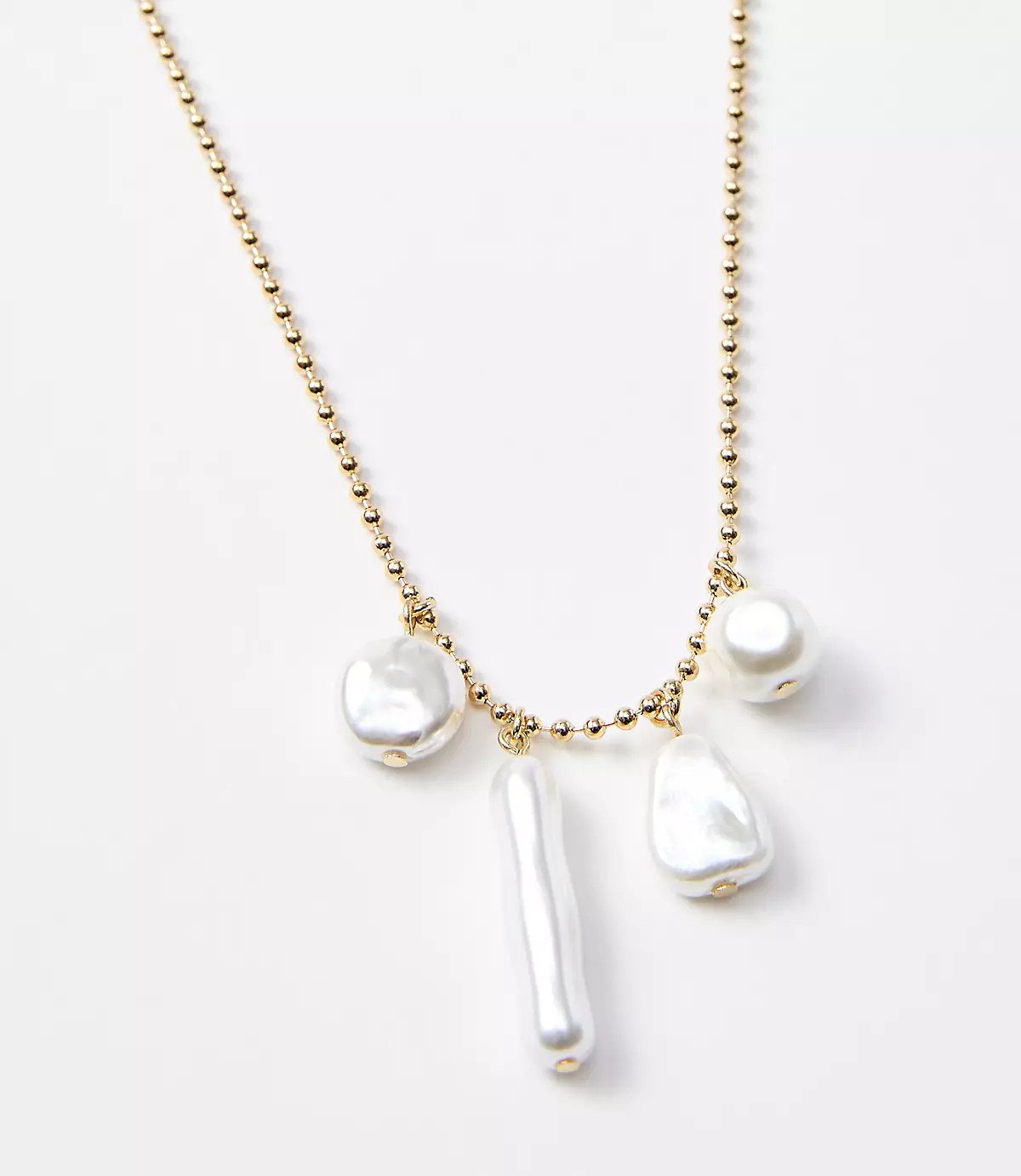 Pearlized Modern Pendant Necklace | LOFT