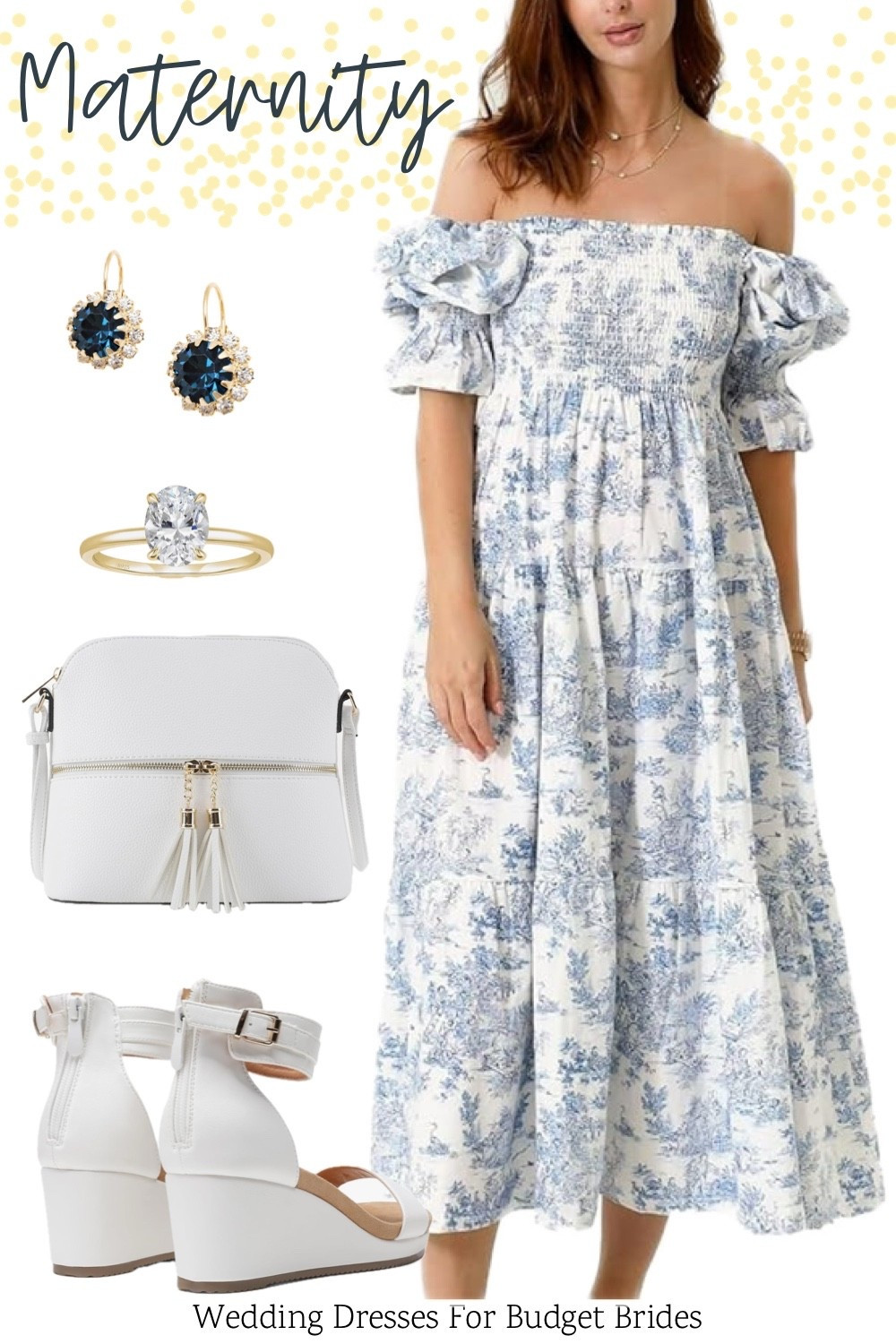 
Beautiful maternity outfit idea for the pregnant bride to be. This bump-friendly dress can be re-worn long after baby is born! All on Amazon. 

#maternityfashion #pregnantbride #founditonamazonfashion #maternitydresses #bridalshowerdress #babyshowerdress #pregnancyphotoshoot #maternityphotos #bumpfriendlydress

#LTKWedding #LTKStyleTip #LTKBump