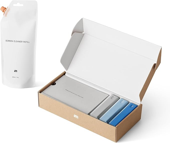 am Blue Screen Cleaner with 7 oz Refill for iPhone 15 and iPhone 14 - Premium Microfiber Cleaning... | Amazon (US)