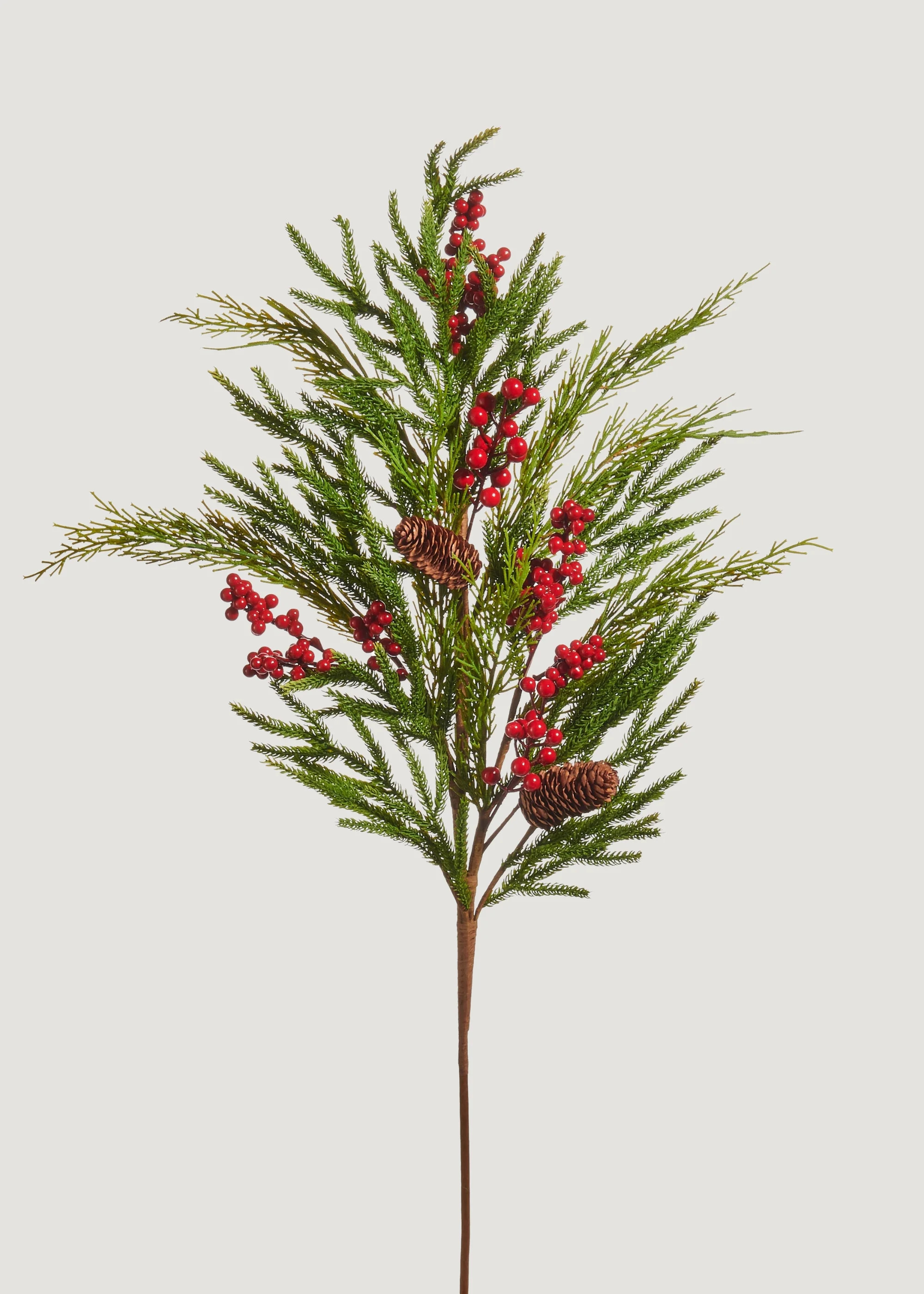 Fake Pine Branch with Berries | Artificial Christmas Greens | Afloral | Afloral