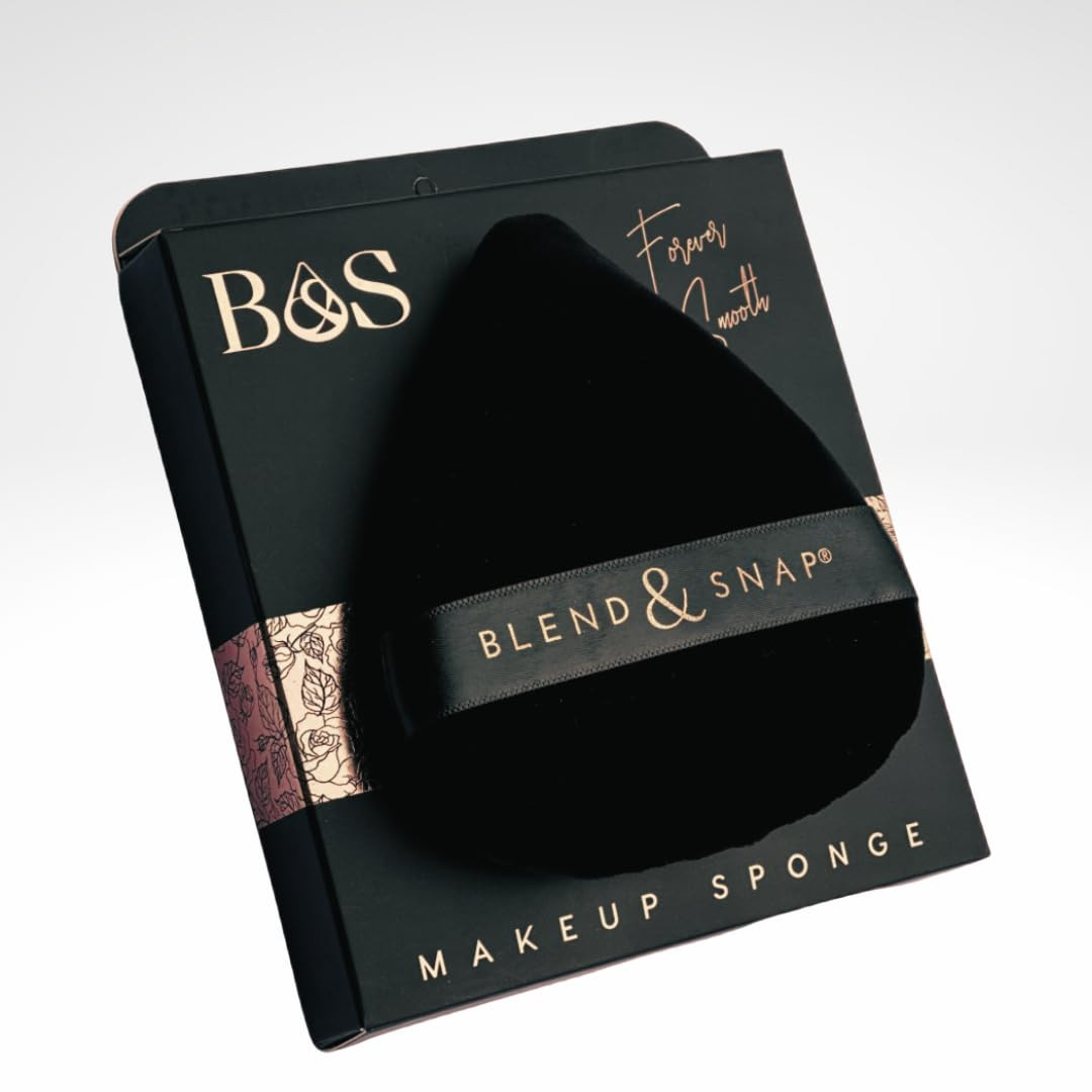 BLEND & SNAP Large Velour Triangle Makeup Puff for Smooth & Flawless Coverage – Blotting Sponge... | Amazon (US)