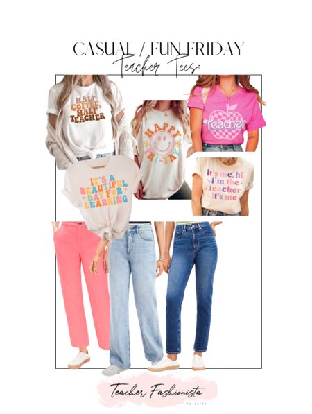 Casual Fridays for teachers in favorite teacher tshirts and jeans!

#LTKsalealert #LTKSeasonal