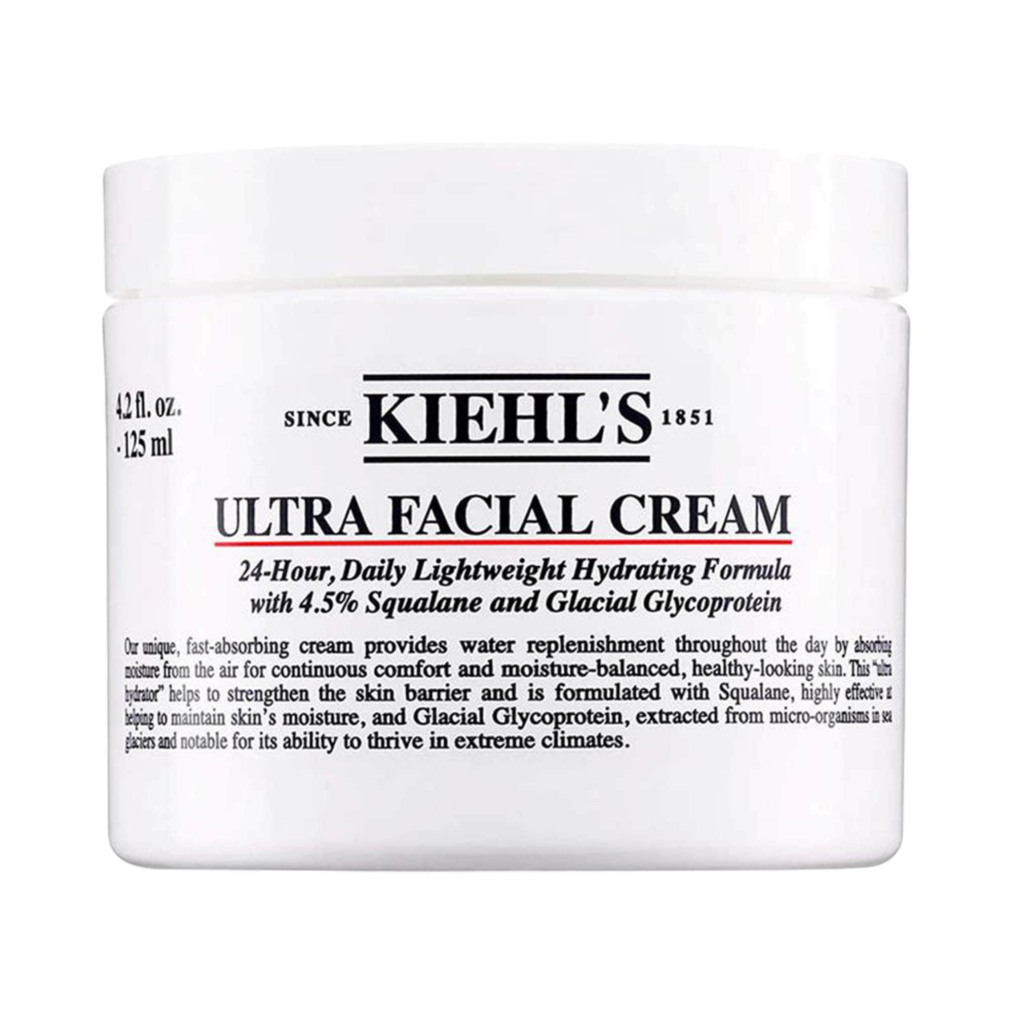 Kiehl's Since 1851 Ultra Facial Refillable Moisturizing Cream with Squalane 4.2 oz / 125 mL | Sephora (US)