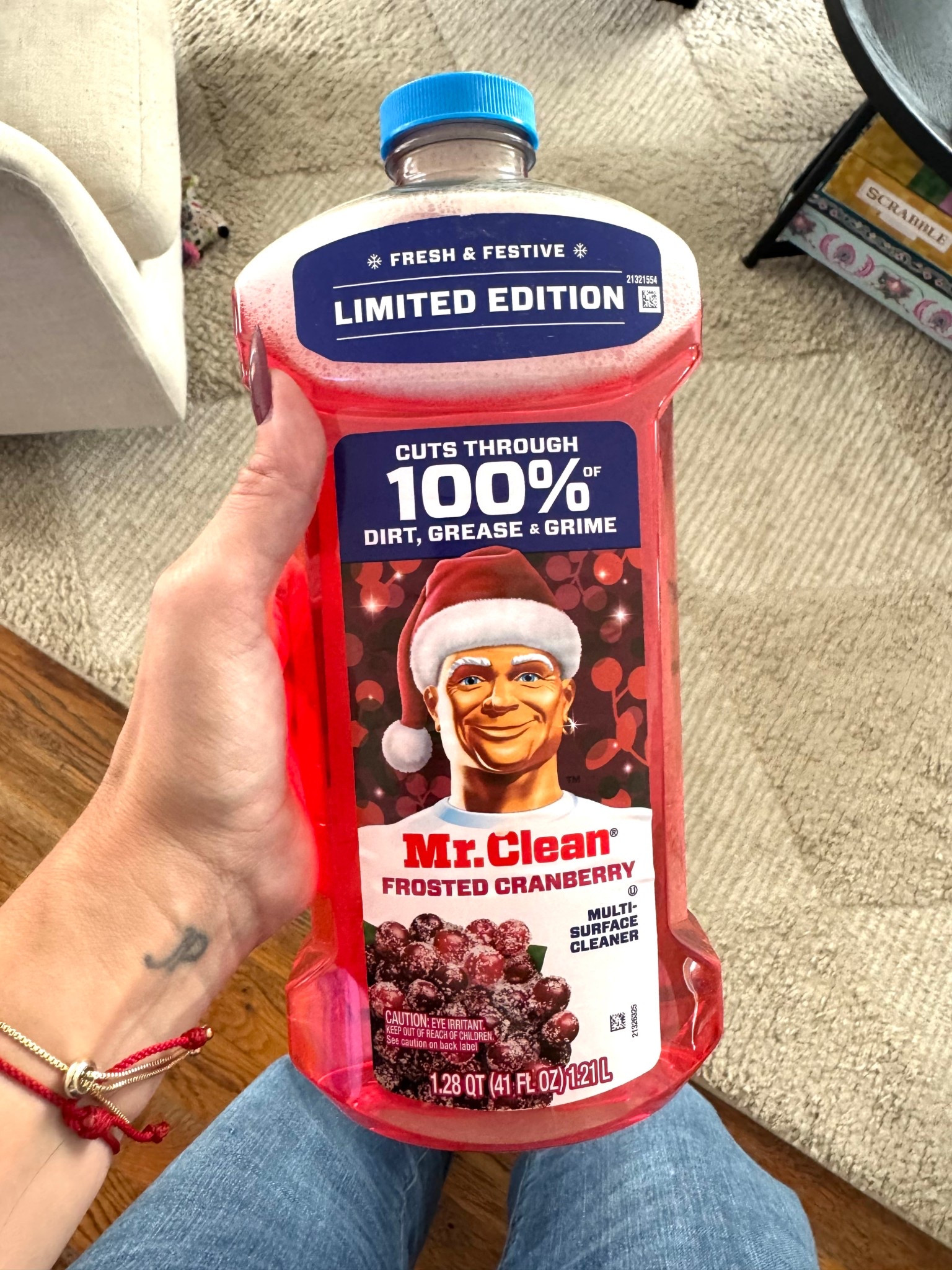 Holiday floor cleaner