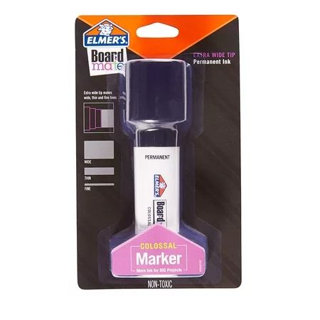 Elmer's Boardmate Colossal Extra Wide Tip Permanent Marker - Black | Walmart (US)