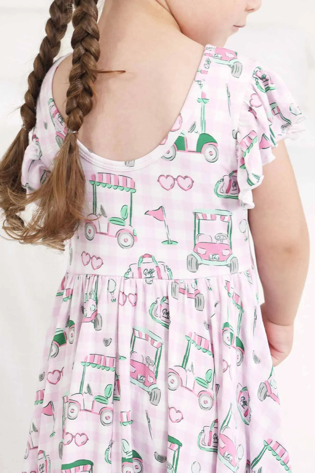 Ruffle Twirl Dress | Birdie Babes Pink | Caden Lane
