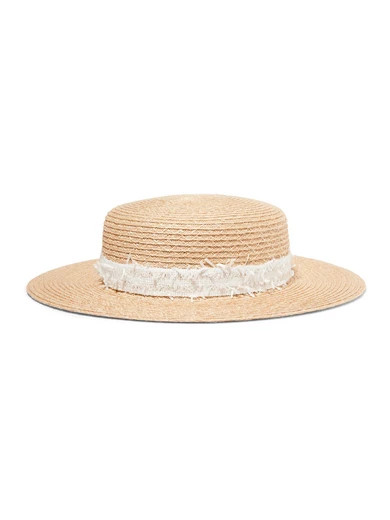 Eugenia Kim - Brigitte Lace-trimmed Hemp Sunhat - Beige | NET-A-PORTER (UK & EU)