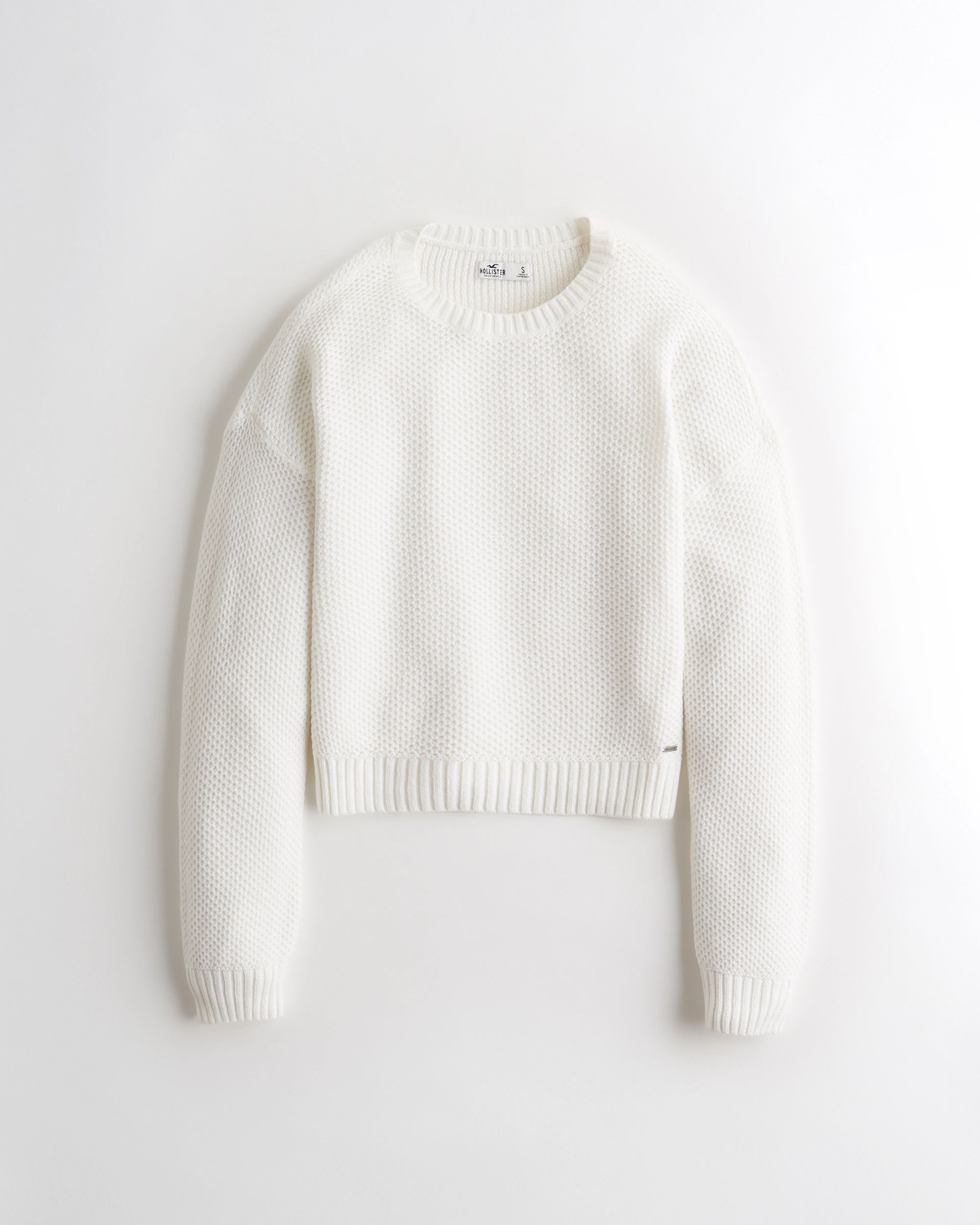 Textured Crewneck Sweater | Hollister (US)