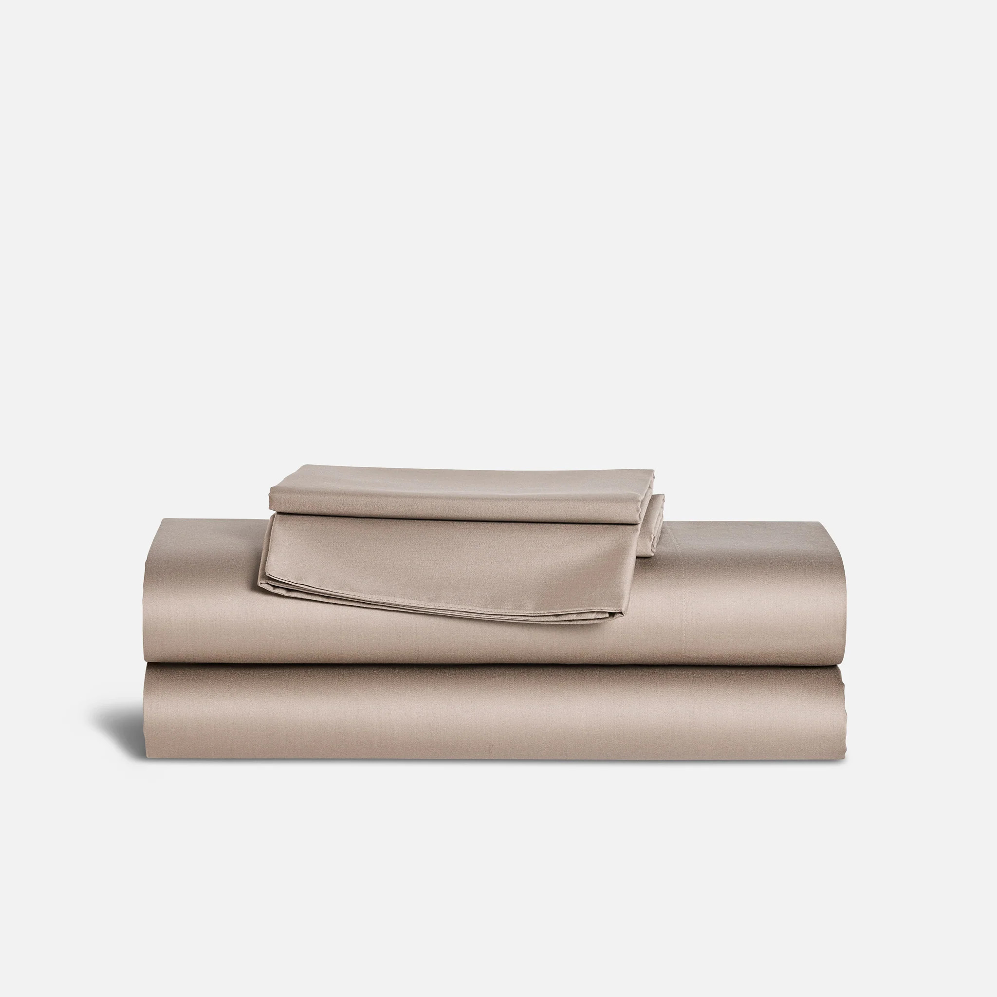 Brooklinen Luxe Sateen Core Sheet Set size Queen in Oak | Brooklinen