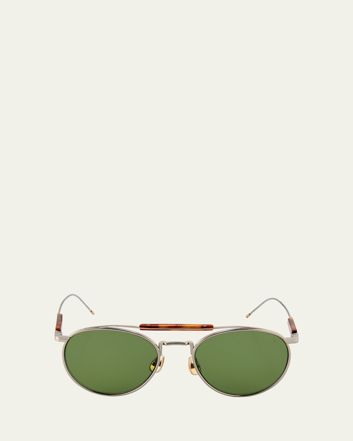 Men's Titanium Round Sunglasses | Bergdorf Goodman