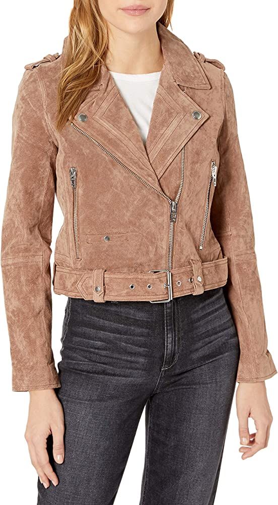 Amazon.com: [BLANKNYC] Women's Suede Moto Jacket: Clothing | Amazon (US)