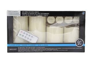 Basic Elements™ Ivory LED Candle Set with Remote By Ashland® | Michaels Stores