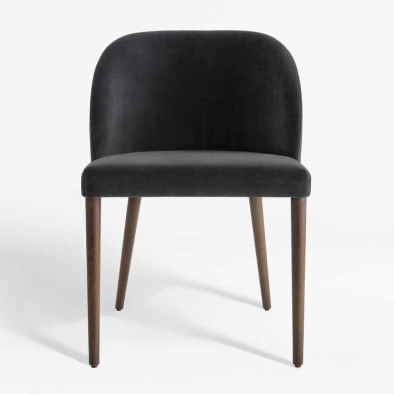 Camille Anthracite Italian Dining Chair + Reviews | Crate & Barrel | Crate & Barrel