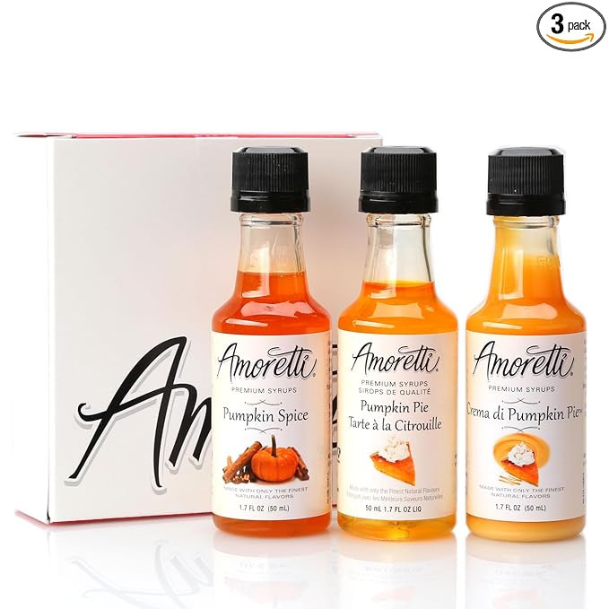 Amoretti Premium Syrups Pumpkin 3 Pack (50ml) | Amazon (US)