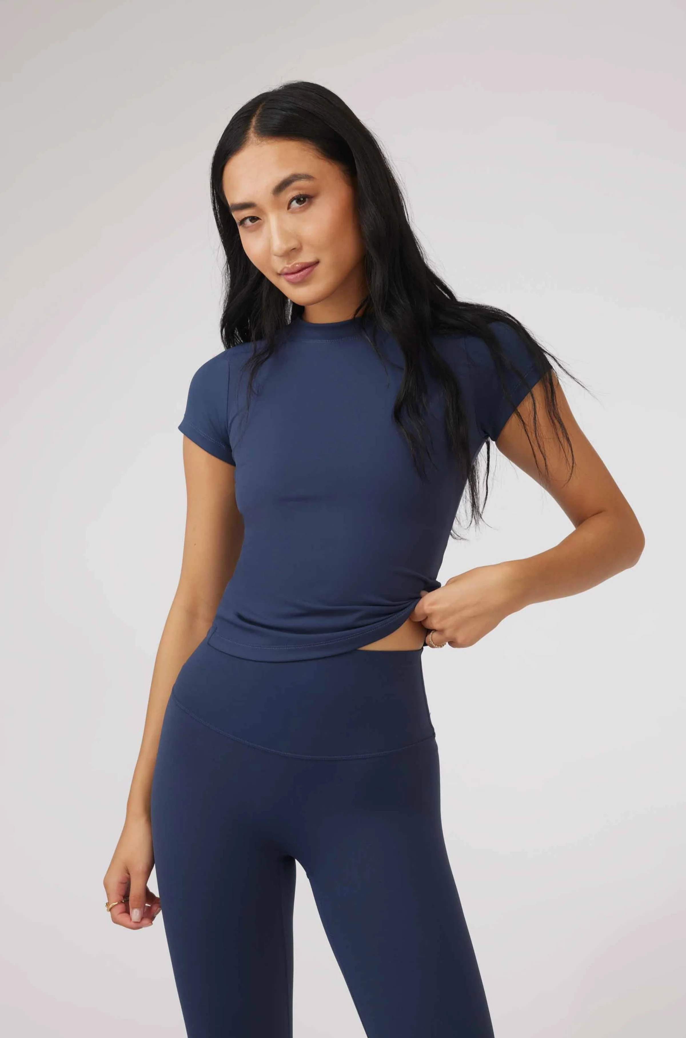 SECOND SKIN TEE - NAVY | Another Version