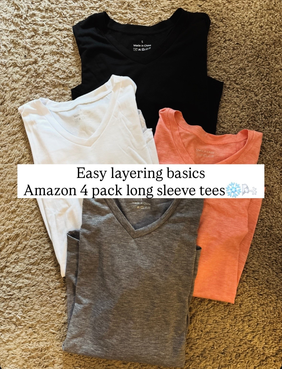 Winter layering made easy 🤍🧣
These Amazon Basics long-sleeve tees are the real MVPs this season—soft, simple, super versatile, and perfect for building those comfy, cozy outfits I’m living in lately.
Throw them under sweaters, vests, shackets… literally anything. A 4-pack that I reach for every single day!

❤️Follow us @whatthesisterslove to receive links💌
✨

Comment SISTERS for link

——
❤️We’re so glad you’re here

I’m Ericka a millennial mom
mom of toddlers
pregnant mama
stay at home mom
natural mama
faith filled mom
intentional motherhood
everyday mom life
simple mom life
imperfectly cozy
realistic motherhood
joyful chaos
I love sharing natural skincare
clean beauty routine
pregnancy safe skincare
diy nails
simple self care
5 minute makeup
glow from within
mom beauty hacks
no filter needed
skincare for busy moms

#amazonfinds #amazonfashion #amazonbasics #winterlayers #cozywinterstyle #momstyle #easyoutfits #everydaystyle #neutralwardrobe #capsulecloset #layeringessentials #momlifefashion #ootdmom #outfitinspo #budgetfriendlyfashion #winteroutfitideas #stylishcomfort #amazonstylefinds #minimalwardrobe #simplewinterstyle

#LTKSeasonal #LTKFindsUnder50 #LTKootd