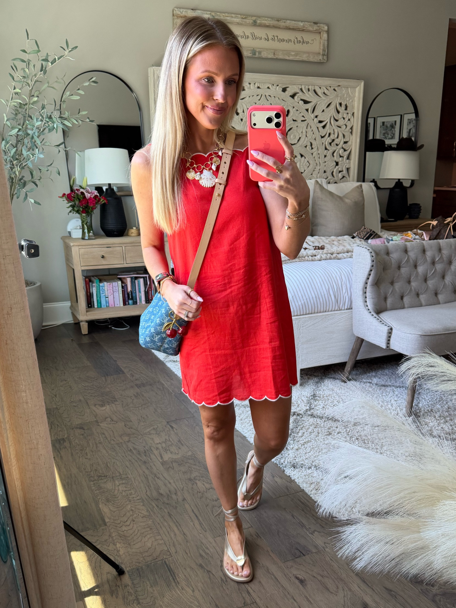 Obsessed with this color! I’m wearing a size XS 🧡🧡 the perfect summer dress from Old Navy under $30!!