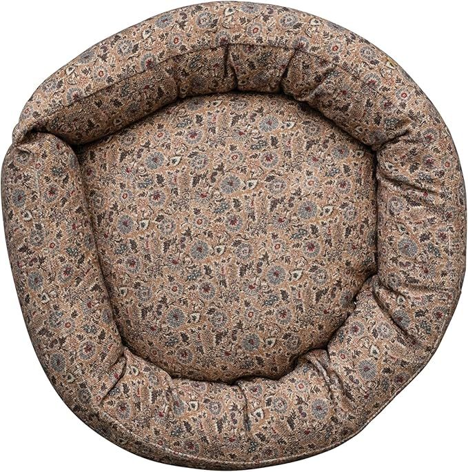 Creative Co-Op Cotton Slub Pet Floral Pattern, Multicolor Dog Bed, Multi | Amazon (US)