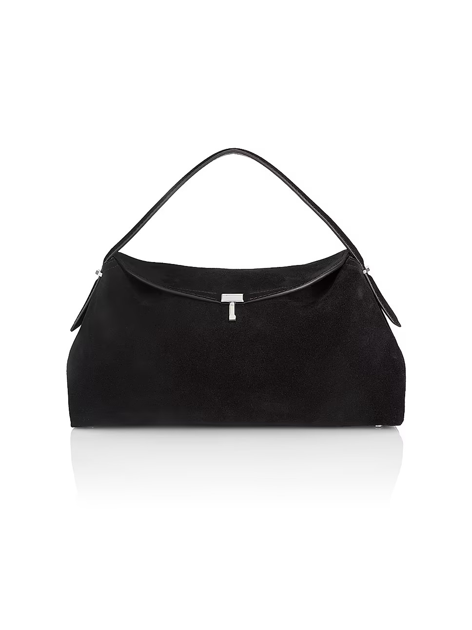 Toteme Suede T-Lock Top-Handle Bag | Saks Fifth Avenue | Saks Fifth Avenue