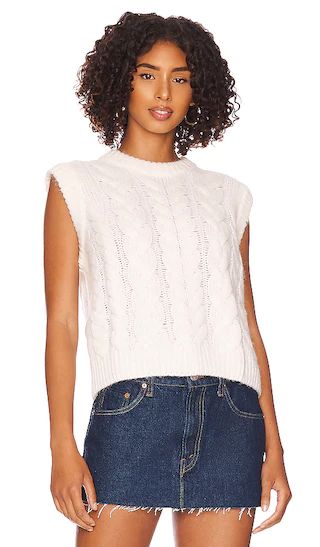 Alexis Sweater Vest in Ivory | Revolve Clothing (Global)