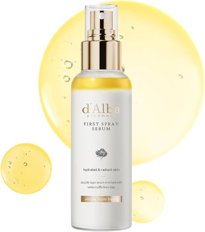 d'alba Italian White Truffle First Spray Serum, Vegan Skincare, Hydrating Facial Mist for Dry and... | Amazon (UK)
