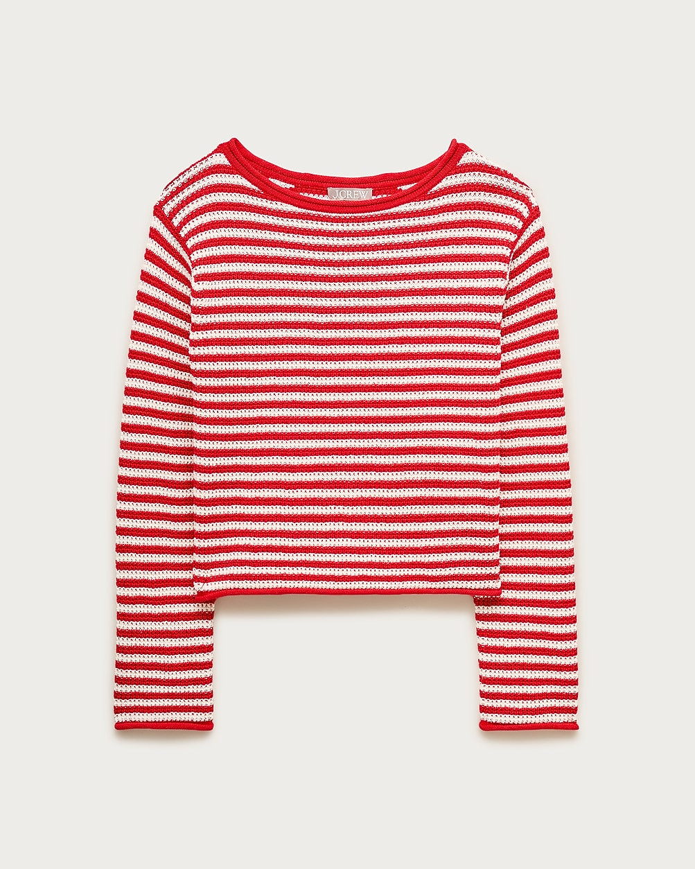 Boatneck sweater in stripe | J. Crew US