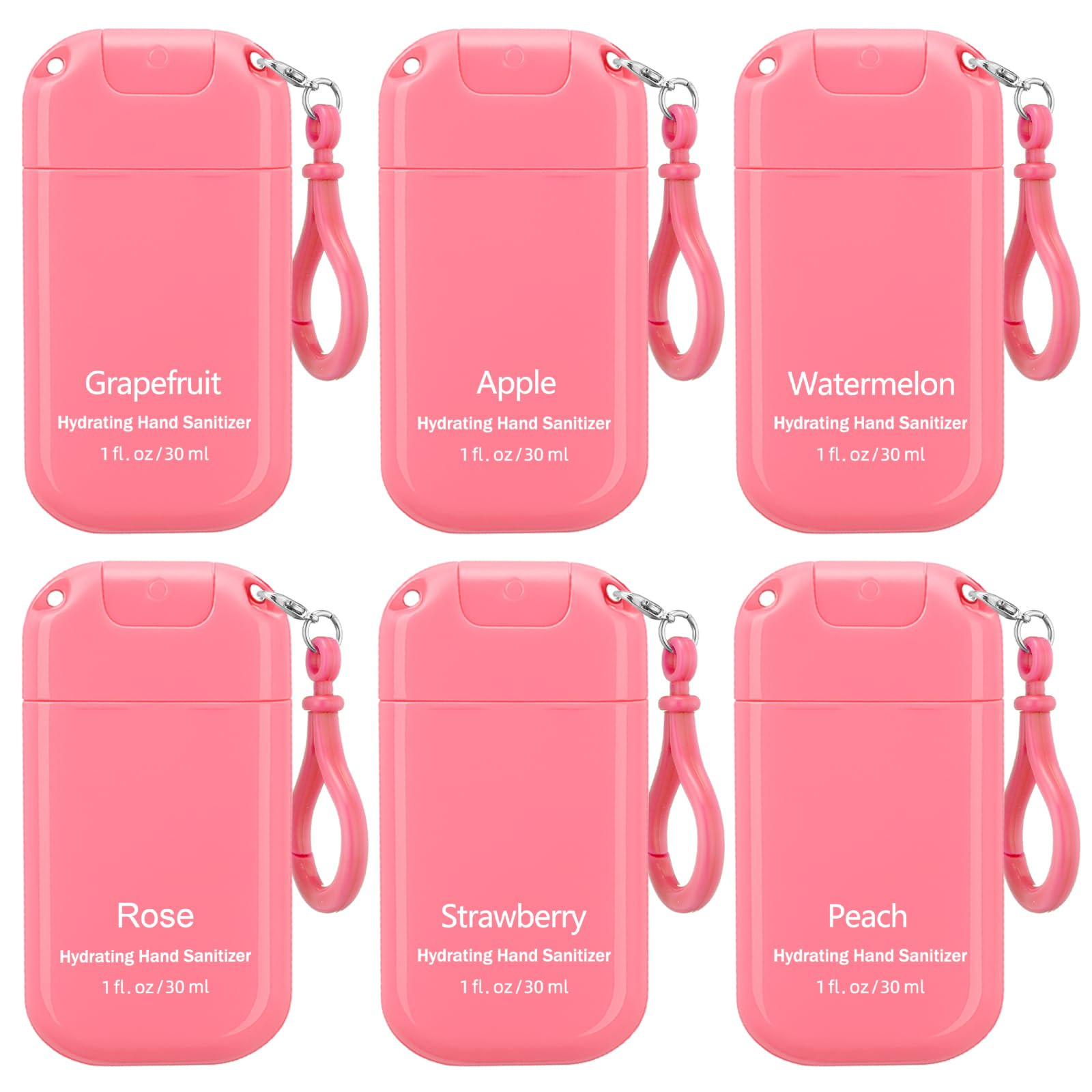 12 Pack Pink Mini Hand Sanitizer Spray with Keychain Hand Sanitizer Mist Travel Size Bulk for Gym... | Amazon (US)
