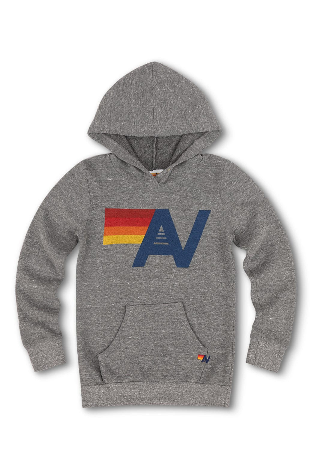 KID'S LOGO PULLOVER HOODIE - HEATHER GREY | Aviator Nation