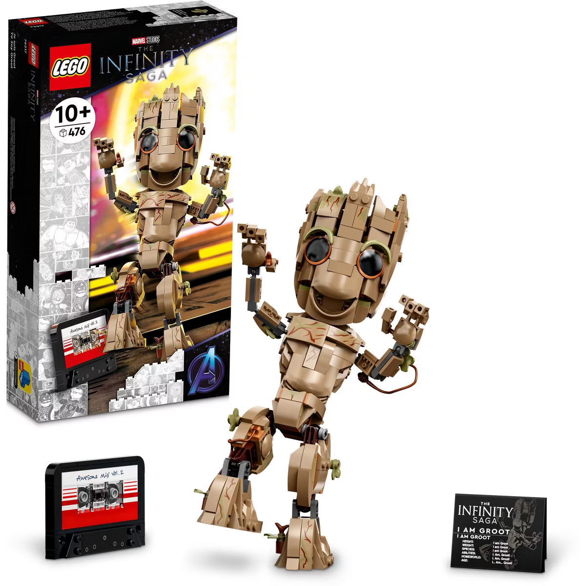 LEGO Marvel I am Groot Set, Baby Groot Buildable Toy 76217 | Target