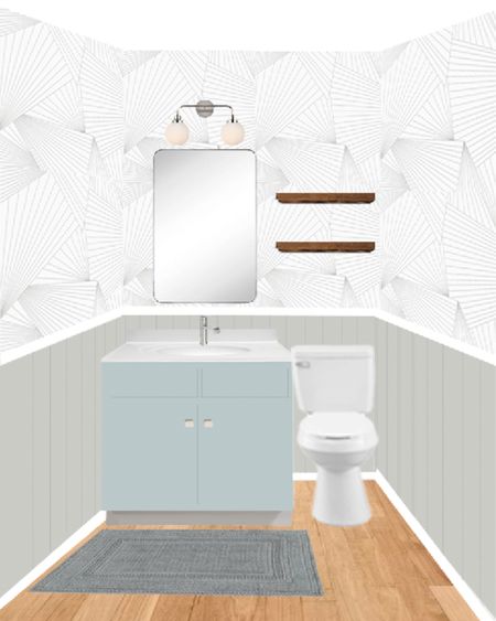 Powder room refresh, small bathroom design

#LTKhome