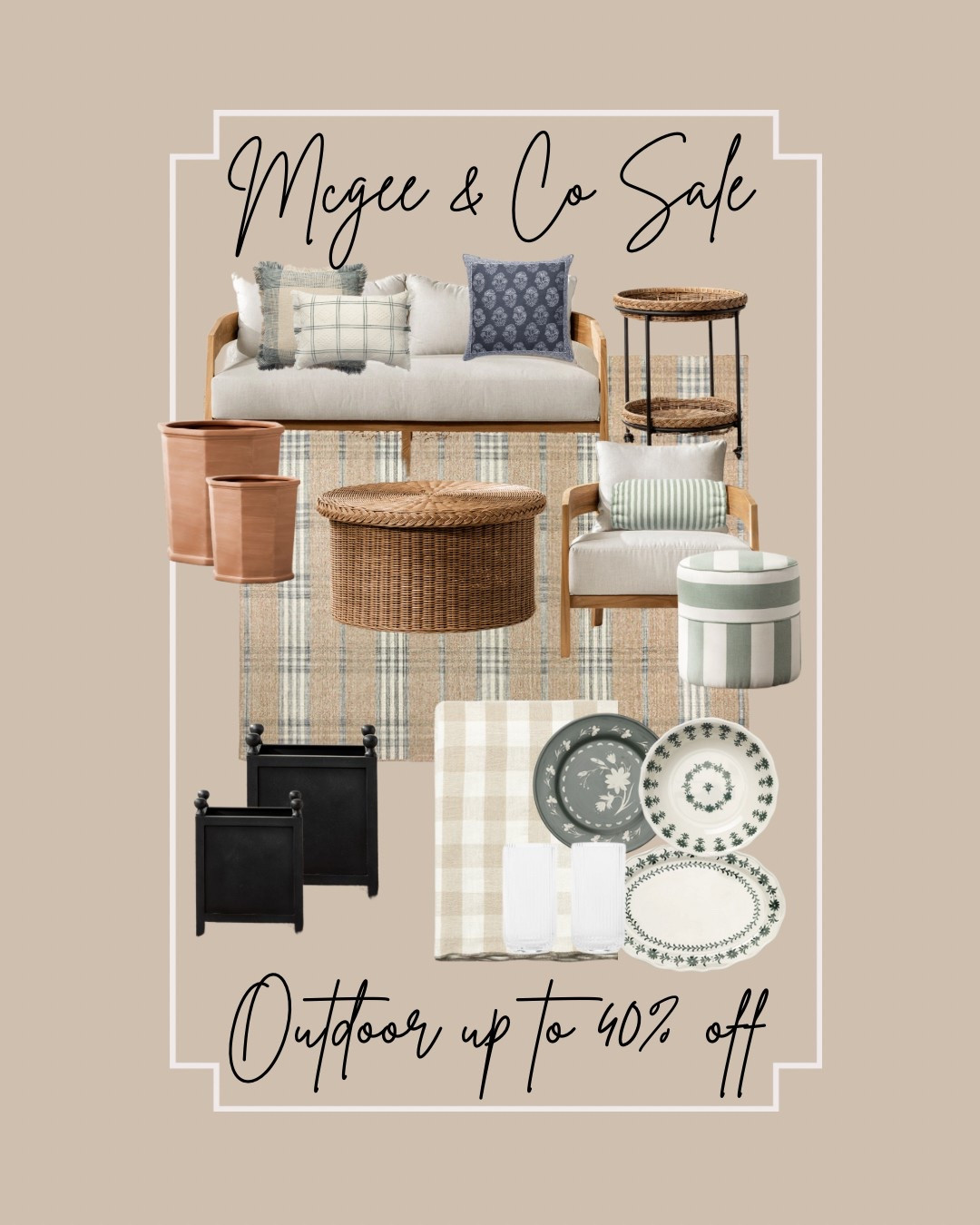 McGee and Co is currently offering up to 40% off outdoor furniture and outdoor accessories
Check out my favorites

#LTKFindsUnder50 #LTKSeasonal #LTKSaleAlert