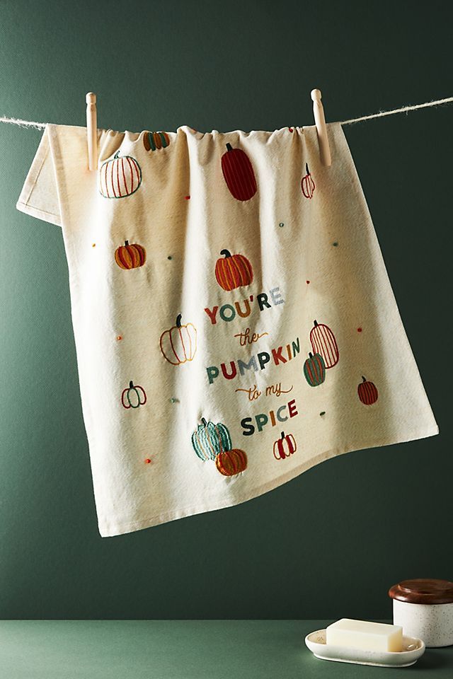 You're The Pumpkin To My Spice Dish Towel | Anthropologie (UK)
