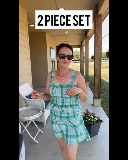 Love natural fibers but hate wrinkly clothing? Me too! I love this buttery soft, cotton 2 piece set! The smocked peplum tank + ruffled mini skirt are super lightweight, feminine + flattering. Since it doesn’t wrinkle, it’s a perfect vacation outfit or travel outfit! Just $42 - Free Assembly brand from Walmart.com

#LTKunder50 #LTKSeasonal #LTKtravel