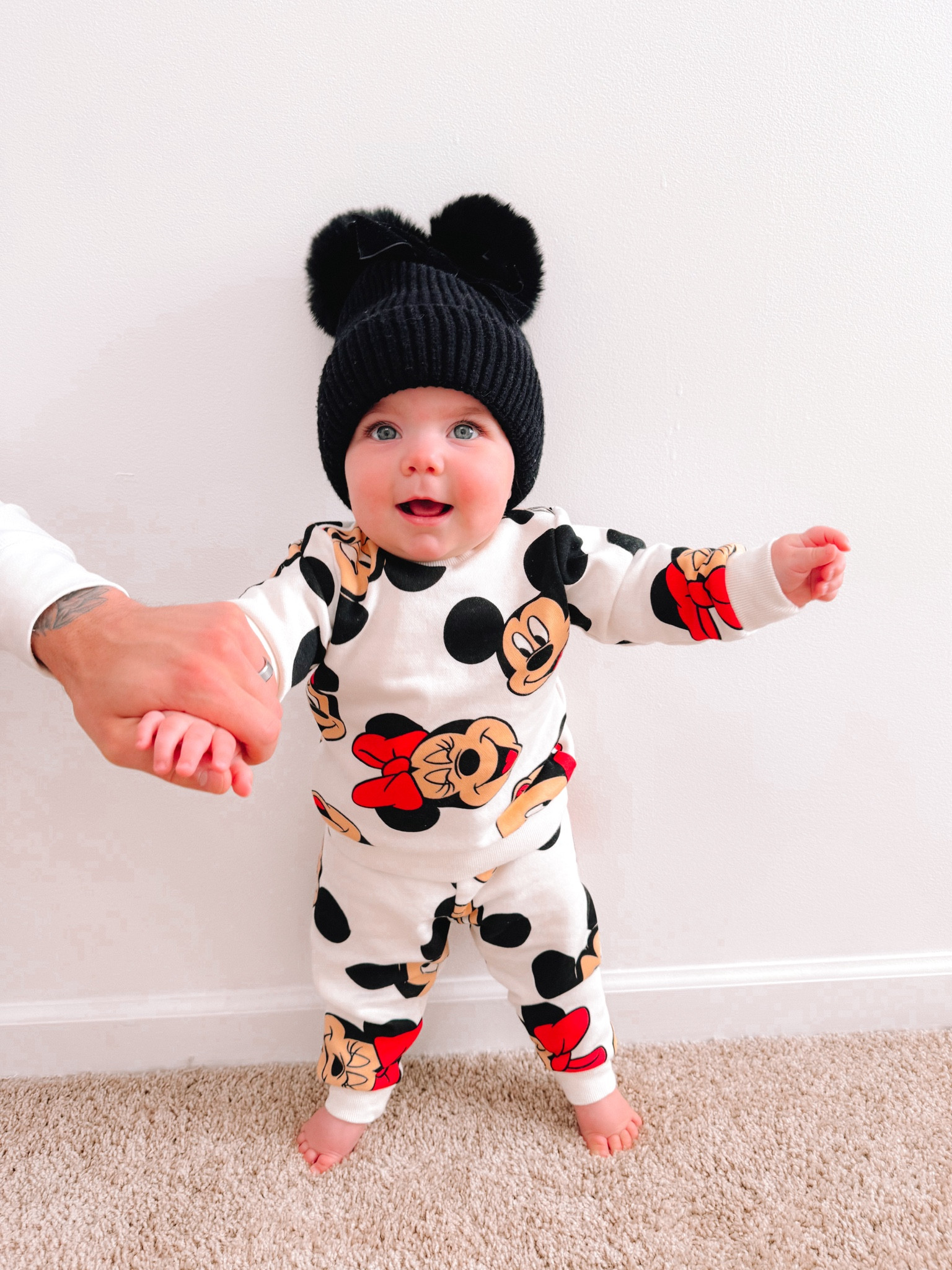 Loving this $24.99 Disney sweat suit! ❤️🥹🖤 Gender neutral + SO cute! 

Baby girl style / baby boy outfit / baby style / gender neutral outfit / h&m kids / hm style / baby girl outfit / baby boy style / Disney sweatsuit / Mickey Mouse /

#LTKfindsunder50 #LTKbaby #LTKkids