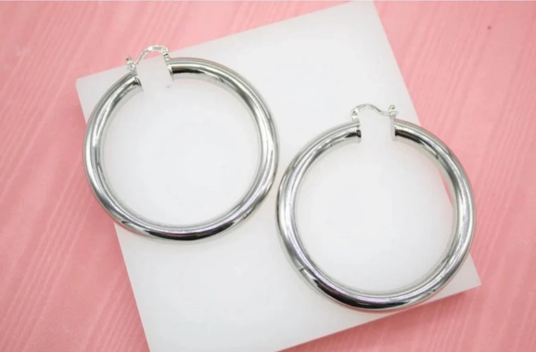 Large Hoop Earrings. | Etsy (US)