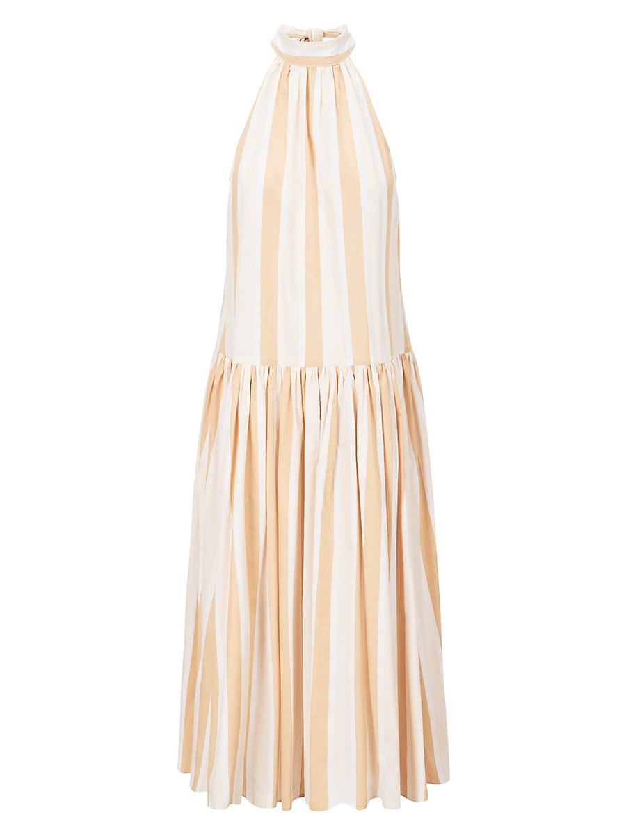 Women's Marlowe Striped Dress - Sand Stripe - Size Medium | Saks Fifth Avenue