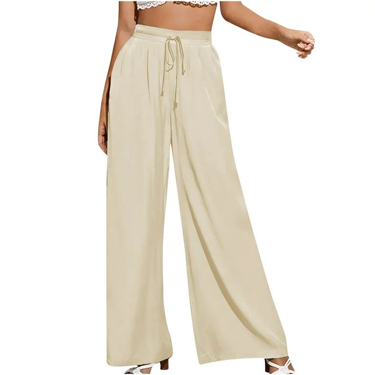 Mrat Full Length Pants Casual Pencil Pants Fashion Ladies Summer Casual Loose Pocket Solid Trouse... | Walmart (US)