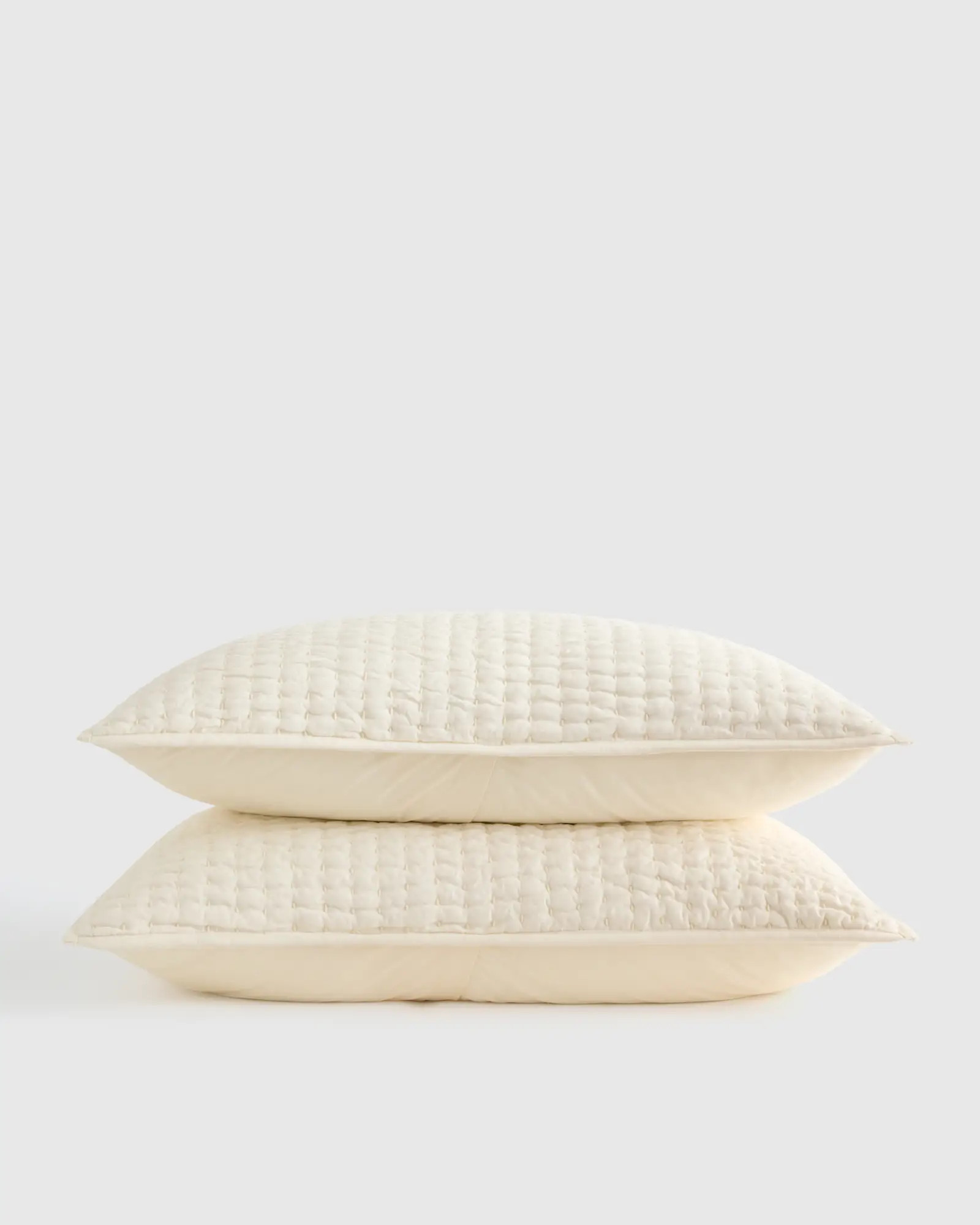 European Linen Cotton Stitch Sham Set | Quince