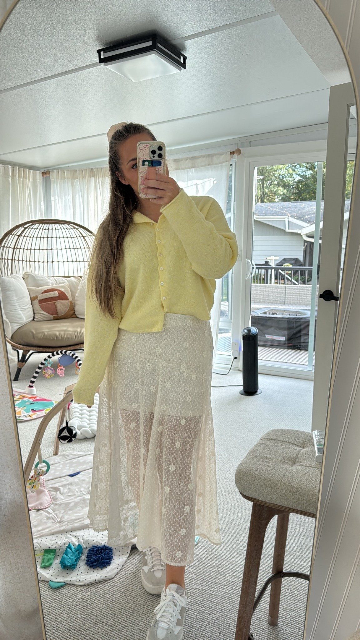 wearing size small in skirt, medium in cardi 💛⭐️🌼

#LTKSeasonal #LTKSaleAlert #LTKShoeCrush
