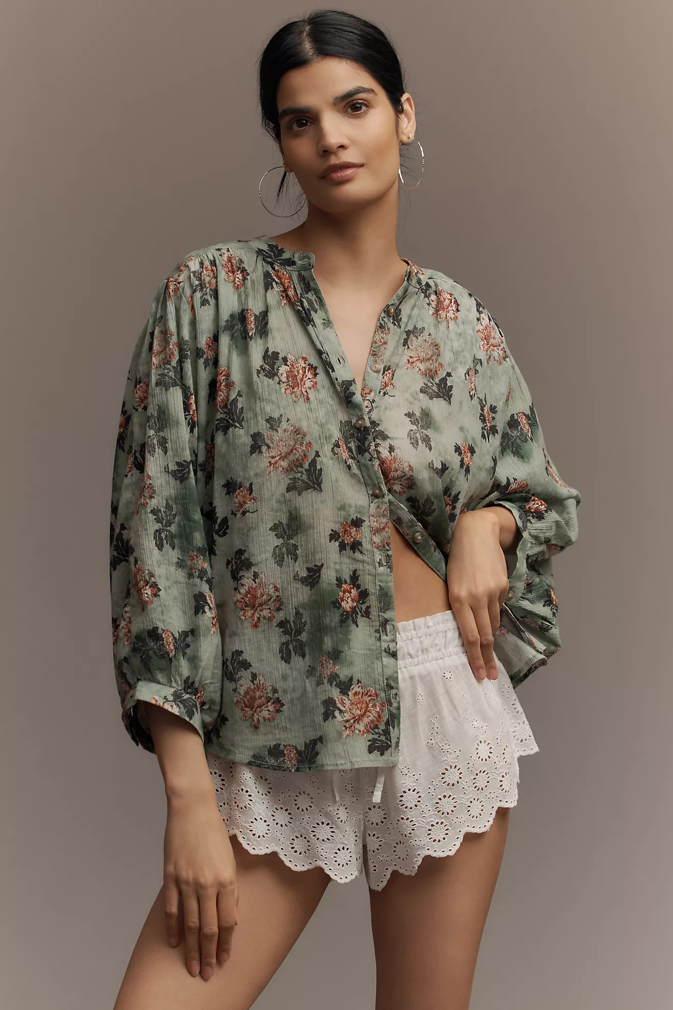 The Sidney Batwing Blouse by Pilcro | Anthropologie (US)