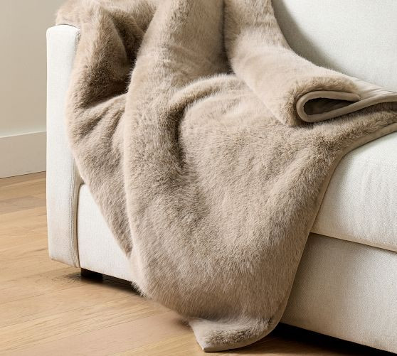 Faux Fur Mink Throw | Pottery Barn (US)