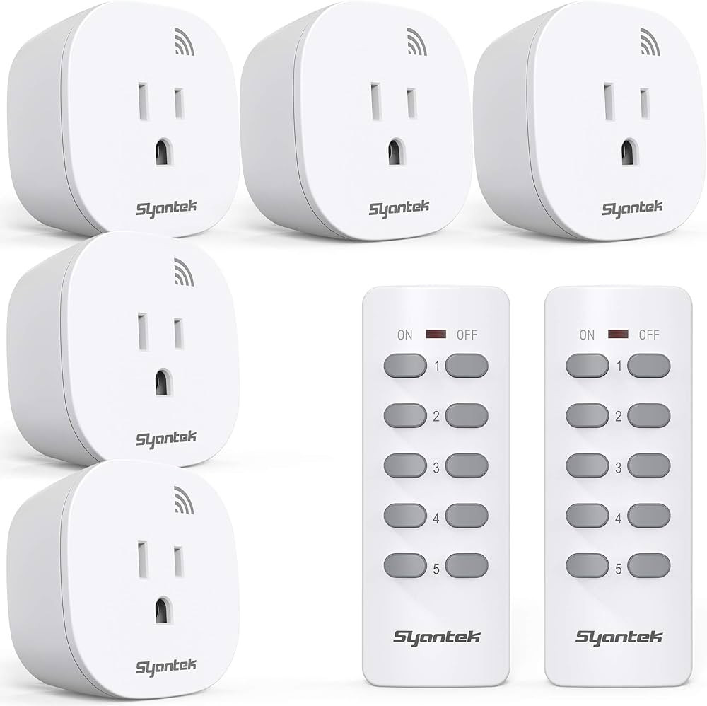 Remote Control Outlet Wireless Light Switch for Household Appliances, Expandable Remote Light Swi... | Amazon (US)