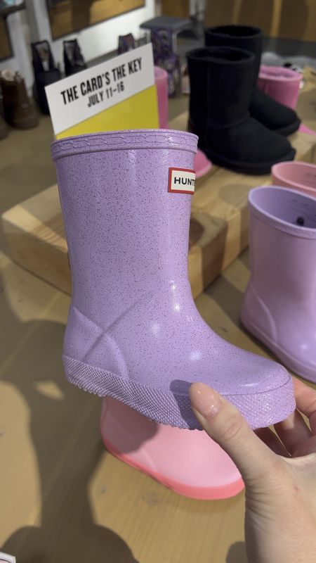 Sparkly purple kids/toddler hunter boots! These are so cute!!! 

#LTKfamily #LTKxNSale #LTKunder50