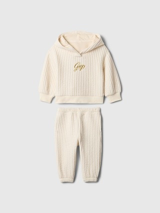 babyGap Wide Rib Logo Outfit Set | Gap (US)